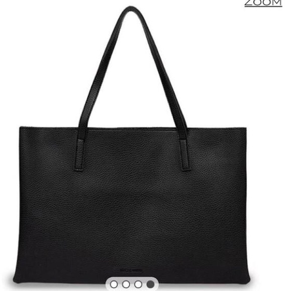 Vince Camuto Black Luck Tote with Grey Stripe NWOT - Picture 5 of 5